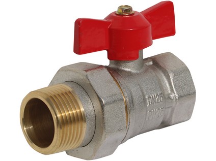 Kulový kohout s ucpávkou, se šroubením 1