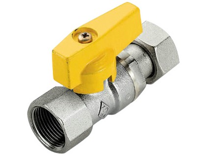 TIEMME plynový kulový kohout s pákou vnitřní/vnitřní závit s převleč. maticí 1/2