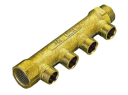 TIEMME mosazný rozdělovač LINEARE