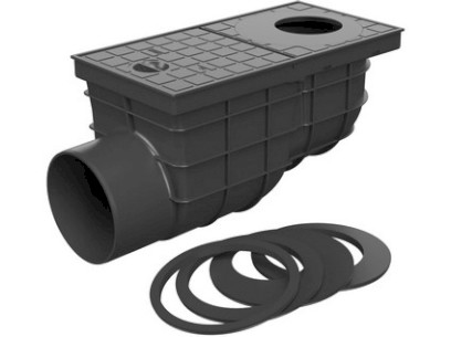 Kanalizační vpusť boční s lapačem střešních splavenin DN 110 s příslušenstvím