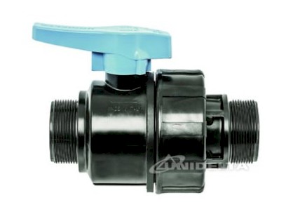 UNIDELTA kulový kohout vnější/vnější závit pro připojení PE trubek  3/4