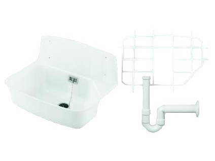 HAAS plastová výlevka kompletní s roštem a sifonem