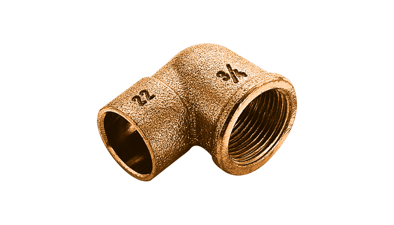 FRABO bronzové koleno s vnitřním závitem A x IG 22 x 1/2
