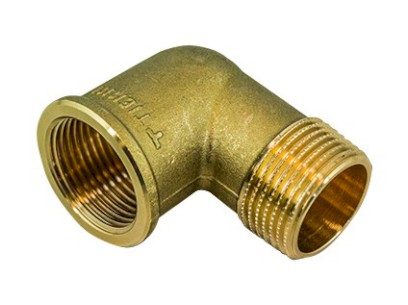 TIEMME mosazné koleno vnější/vnitřní závit bez lemu 3/4