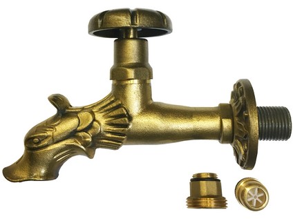 Designový mosazný výtokový kohoutek s pákou 1/2