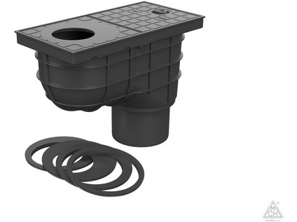 Kanalizační vpusť s lapačem střešních splavenin spodní nebo boční