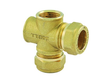 TIEMME SOLAR křížová spojka vnější závit, ploché těsnění