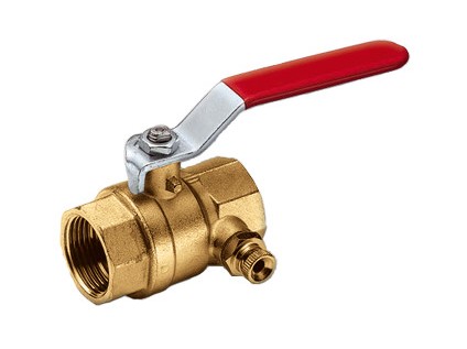 TIEMME kulový kohout s odvodněním, plnoprůtokový 1/2