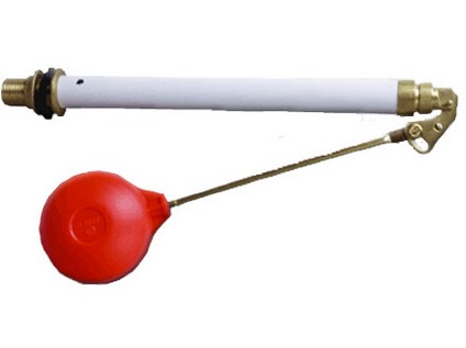 Plovákový ventil k WC, spodní napojení, včetně plováku 1/2