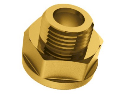 TIEMME mosazná redukce vnější/vnitřní závit (obrácená) na ploché těsnění 3/4