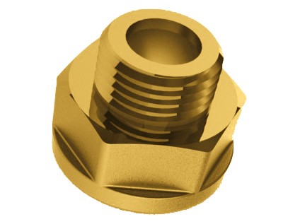 TIEMME mosazná redukce vnější/vnitřní závit (obrácená) na ploché těsnění 3/4