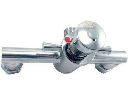 MCM nástěnná sprchová samouzavírací časová baterie rozteč 150 mm bez tyče a výtoku.