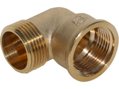 Mosazné koleno bez lemu vnější závit / vnitřní závit 2