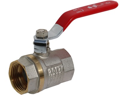 Kulový kohout s pákou, provedení vnitřní závit/vnitřní závit 1/2