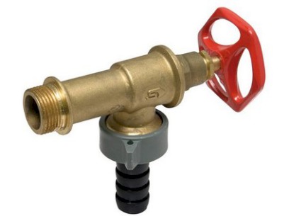 Zahradní ventil s přípojkou na hadici 1/2