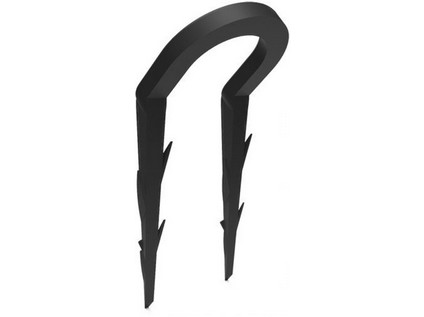 Příchytka pro fixaci trubky na desku,  šikmá