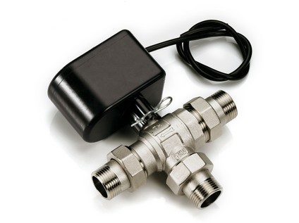 TIEMME třícestný zónový uzávěr se servopohonem 230V  3/4