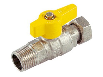 TIEMME plynový kulový kohout s pákou vnější/vnitřní závit s převleč. maticí 1/2