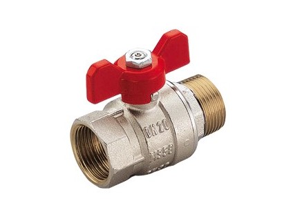 TIEMME kulový kohout s motýlem MISTRAL vnější/vnitřní závit 1