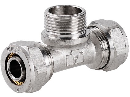 H-LINE T-kus svěrný vnější závit 16 x 1/2