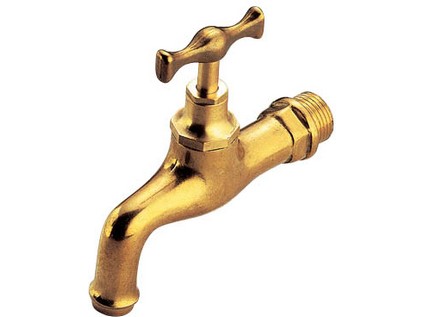 TIEMME výtokový ventil EOLO z leštěné mosazi 1/2