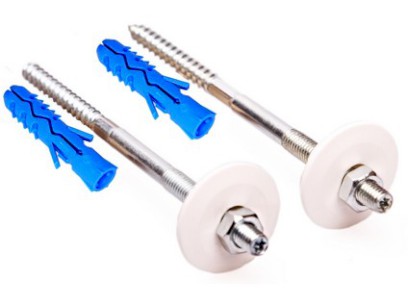 Sada šroubů k uchycení umyvadla, bílá  M10 x 140 mm