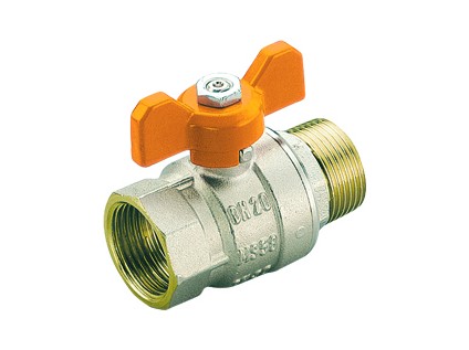 TIEMME SOLAR kulový kohout vnější/vnitřní závit s motýlem 1/2