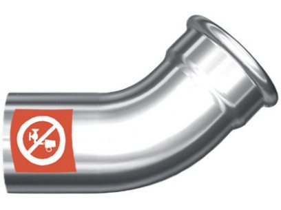 FRABOPRESS C-STEEL oblouk 45° M x F  108