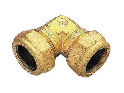 TIEMME SOLAR koleno 90° oboustranné pro Cu trubky 22 x 18