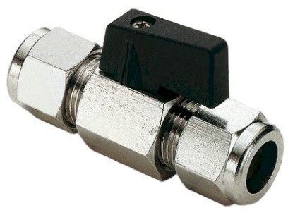 TIEMME minikulový kohout svěrný 12 mm x 12 mm