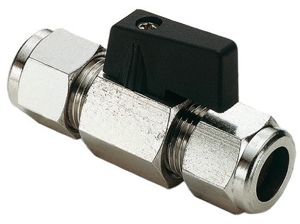 TIEMME minikulový kohout svěrný 12 mm x 12 mm