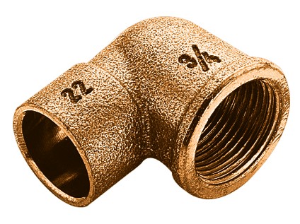 FRABO bronzové koleno s vnitřním závitem A x IG   18 x 1/2
