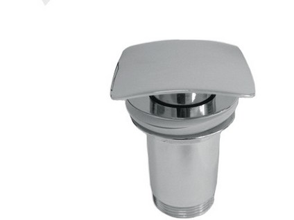 ELBA umyvadlový výtokový ventil CLICK-CLACK  s čtvercovou zátkou  1