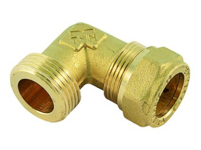 TIEMME SOLAR přechod 90° s vnějším závitem, ploché těsnění 22 x 1