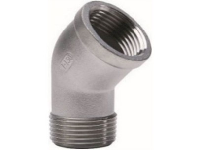 Koleno vnitřní / vnější závit 45° NEREZ 3/4