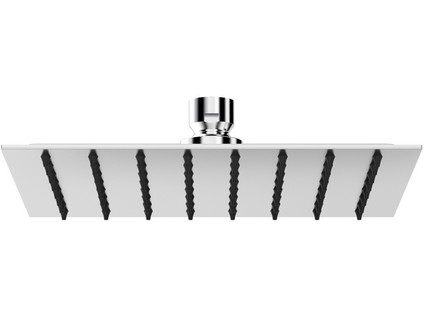 TIEMME nerezová pochromovaná hlavová sprcha, čtvercová 200 x 200 mm, 1/2