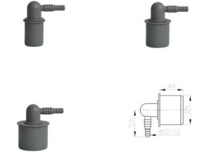 HT rohová koncovka pro napojení hadice 10-13 mm