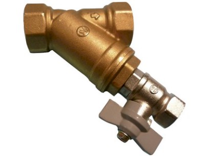 Mosazný filtr s odkalovacím kohoutem