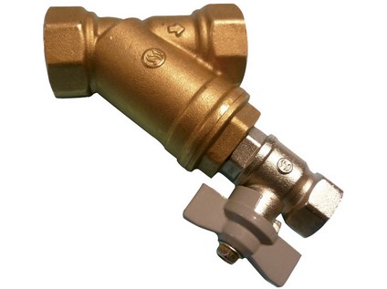 Mosazný filtr s odkalovacím kohoutem