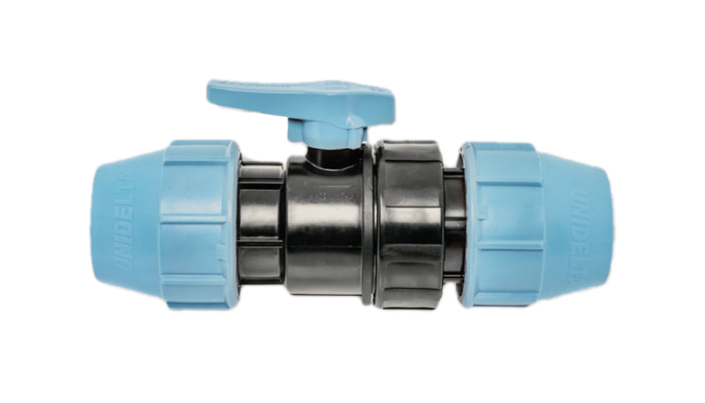 UNIDELTA kulový kohout pro připojení trubek PE