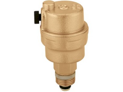 CALEFFI automatický odvzdušňovací ventil s bočním vývodem se zpět. klapkou 3/8