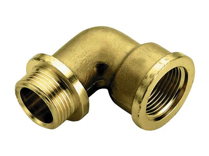 TIEMME mosazné koleno vnější/vnitřní závit s lemem 3/4