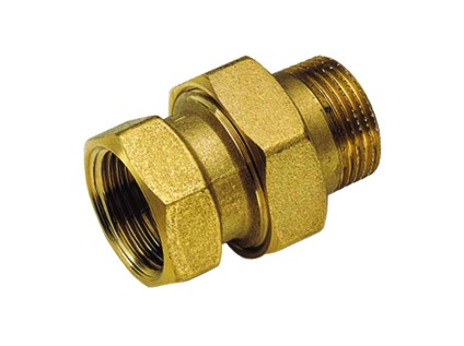 TIEMME radiátorové připojovací šroubení přímé těsnící s O-kroužkem 1