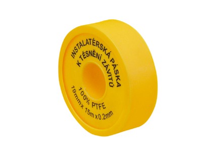 Těsnící teflonová páska pro plyn 19 mm x 15 m x 0,2 mm