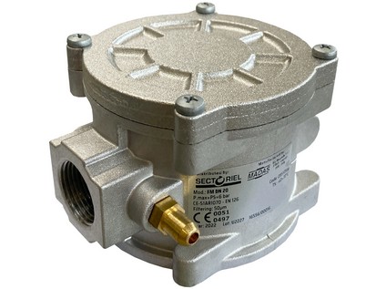 Filtr na zemní plyn GAS DN25, hustota sítka 10 µm, Pmax= 6 bar