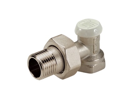 TIEMME rohové radiátorové uzavíratelné šroubení EXCEL