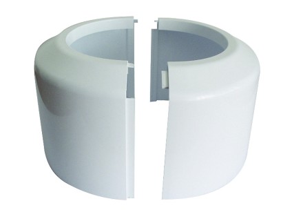 Dvoudílná krycí růžice k dopojení WC  DN 110, vnější průměr 170 mm