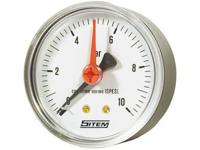 SITEM manometr se zadním napojením prům. 63 mm