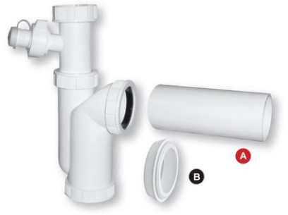 Sifon E s matkou a pračkovým vývodem  1