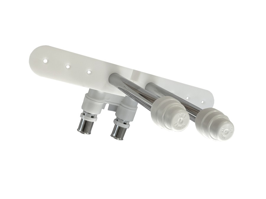 Dvojitá garnitura pro připojení VK radiátorů na Al-Pex 16x2, rozteč 50 mm